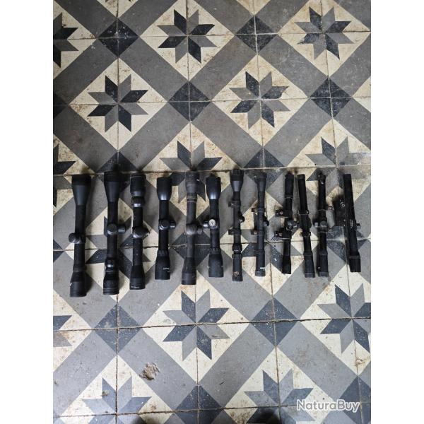 Lot de 12 lunettes pour carabines