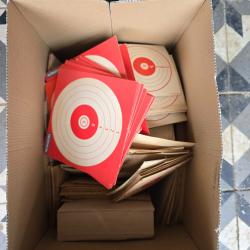 Gros lot cibles carton