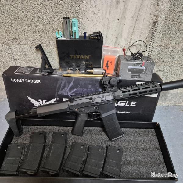 M904 double eagle full upgrade + 7 chargeurs + pices