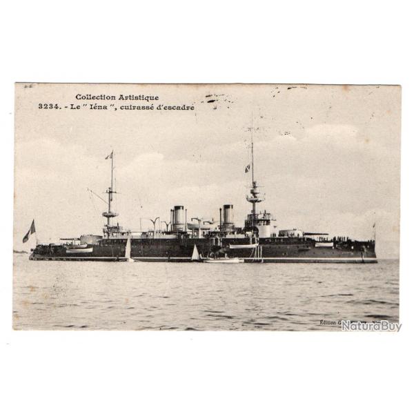 CPA - Collection Artistique -Le " IENA " Cuirasse d'escadre N 3171
