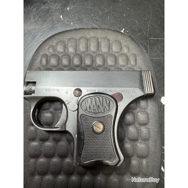 Pice de recouvrement du mcanisme sous la plaquette de cross pour pistolet fritz mann 6.35