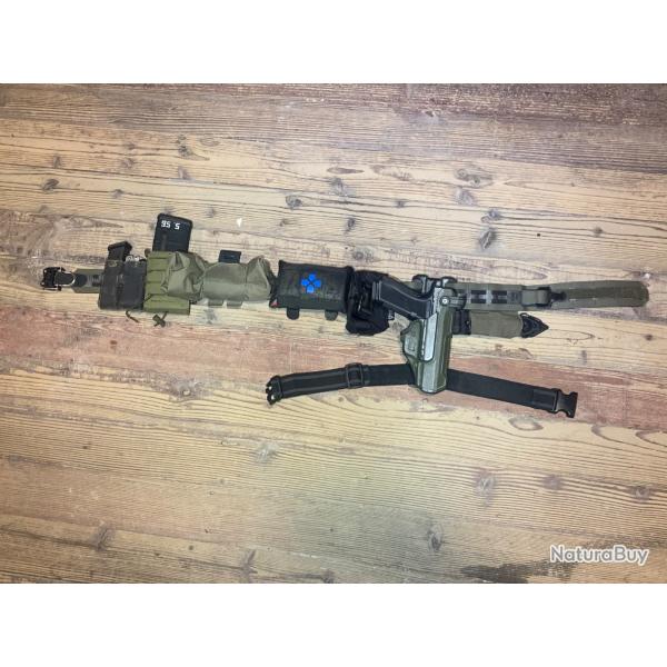 Ceinturon Tactique Hexatac - Ranger Green - Configuration Complte