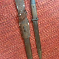 Baïonnette allemande ww2 Baionnette Allemande 98K - S/239- numéro unique et identique jamais affuter