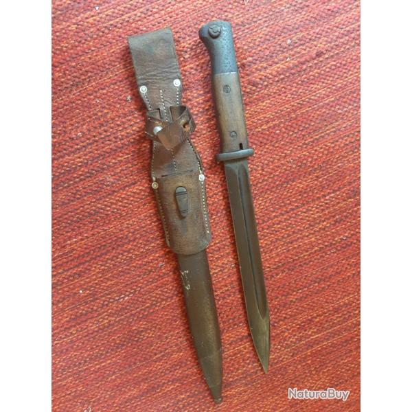 Baonnette allemande ww2 Baionnette Allemande 98K - S/239- numro unique et identique jamais affuter