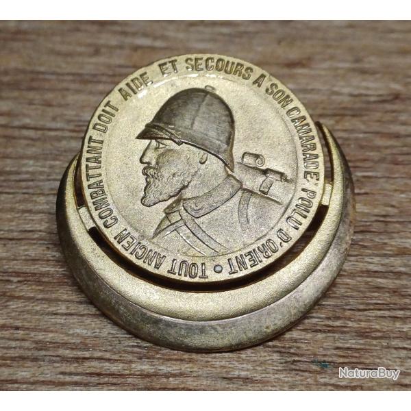 Insigne militaire Poilu d'Orient - Mourgeon Paris - 1914 / 1918 - WW1