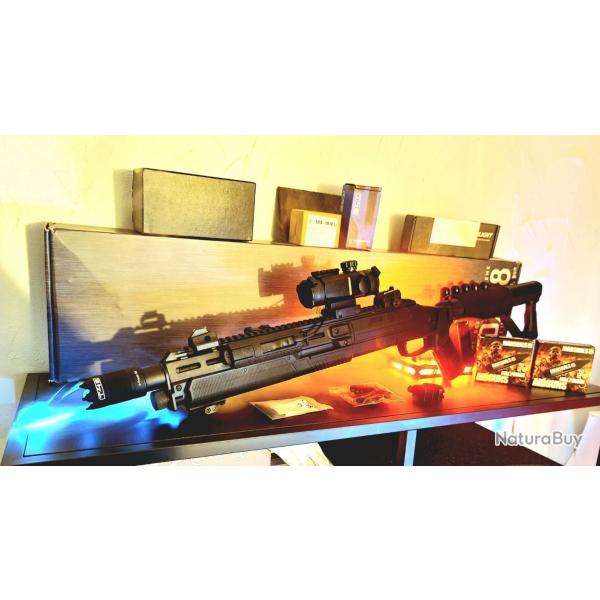 HDX 68 T4E TACTIQUE CUSTOM 18 JOULES TRACEUR/RED DOT/LAMPE TACTIQUE /RAILS PICATINNY X4/CO2 MARSHALS