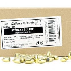 Ogives Sellier Bellot calibre 8.22 196gr N°2910 FMJ x100