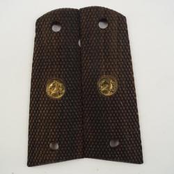 Plaquette bois pour pistolet 1911 bois sombre