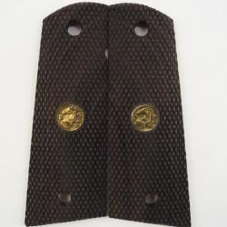 Plaquette pour pistolet 1911 bois très sombre