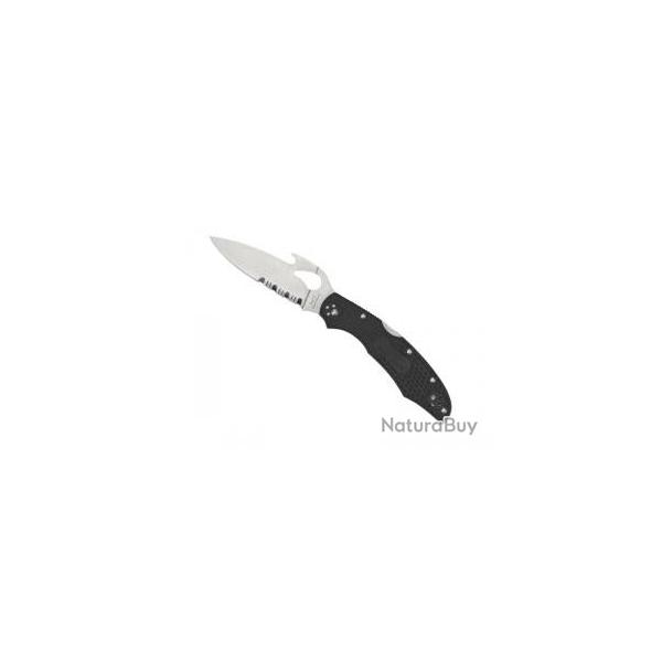 Couteau Byrd Knife CARA CARA 2 WAVE lame semi-dente acier 8Cr13MoV  cran et crochet WAVE au dos
