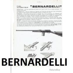 notice BERNARDELLI FUSIL A CHARGEUR (envoi par mail) - VENDU PAR JEPERCUTE (m2470)
