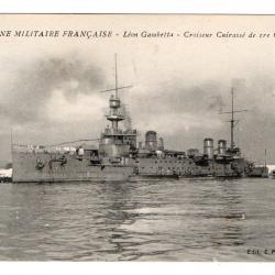CPA - Marine Militaire Française - Le  Léon Gambetta -Croiseur Cuirasse de 1er Classe N°3026