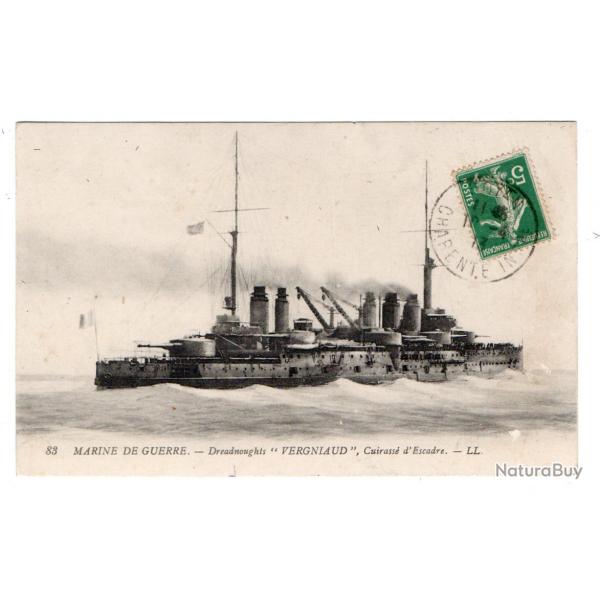 CPA - MARINE DE GUERRE -Dreadnoughts " VERGNIAUD ",Cuirasse d'Escadre -N3508