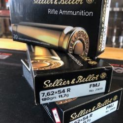 7,62x54 R FMJ 11,7g/180grs. (Calibre: 7,62x54 R)