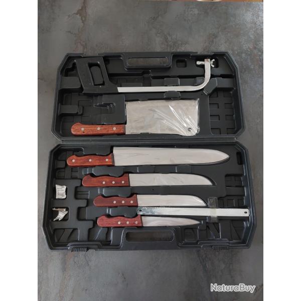 Mallette de couteaux du Chasseur + tranchoir professionnel