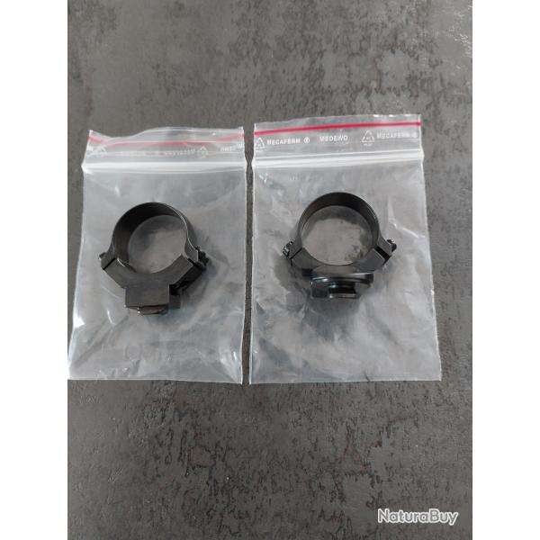 PAIRE DE COLLIERS pour Montage pivotant RUSAN diamtre 30 mm - hauteur 15 mm