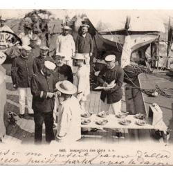 CPA - MARINE MILITAIRE -Inspection des plats -N°3514