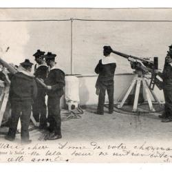 CPA - MARINE MILITAIRE - Pare pour le Salut  -N°3513