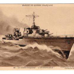CPA -MARINE DE GUERRE FRANÇAISE - Le Contre -Torpilleur " L'INDOMPTABLE " -N°3519
