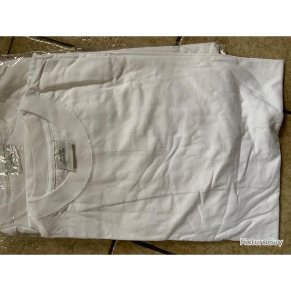 Lot de 4 T shirt blanc coton XXL