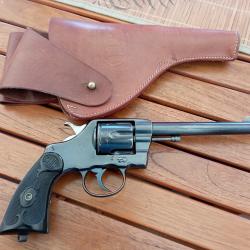 très beau colt new armi 1892 cal 38 long colt holster cuir modèle 1909 us en reproduction