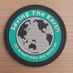 ÉCUSSON MILITAIRE SAVING THE HEART SCRATCH PVC DIMENSIONS 7 CM