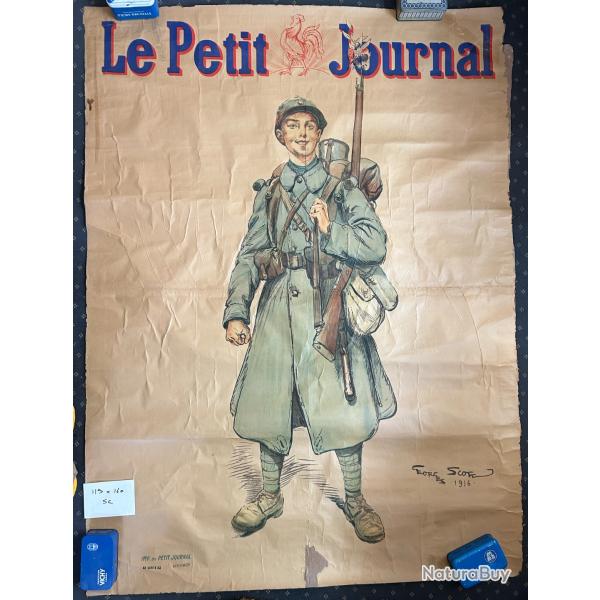 Affiche WW1 Le Petit Journal 120 x 160