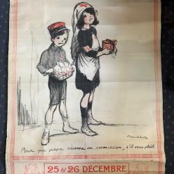 Affiche WW1 Journée du Poilu  1915   120 x 80