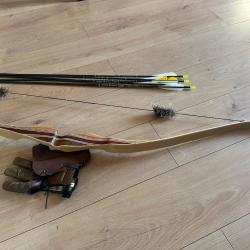 arc recurve oak ridge zebrali gaucher 40 lbs