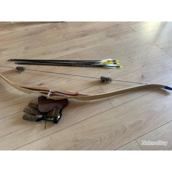 arc recurve oak ridge zebrali gaucher 40 lbs