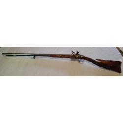 Beau fusil juxtaposé à silex 18ème siècle par Michel Berleur