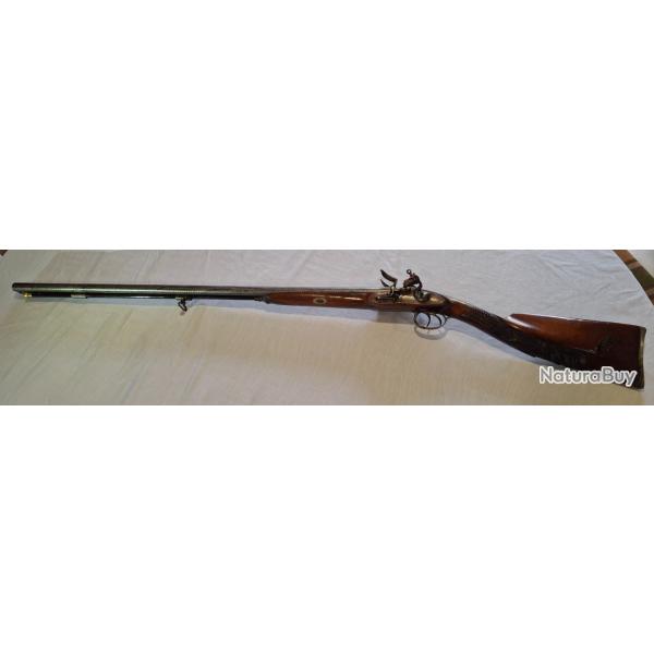 Beau fusil juxtapos  silex 18me sicle par Michel Berleur
