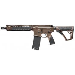 Fusil d'assaut Daniel Défense M4 Mil Spec Brown Canon 10.3" Noir cal. 5.56