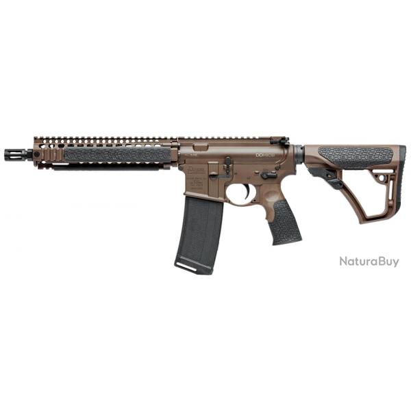 Fusil d'assaut Daniel Dfense M4 Mil Spec Brown Canon 10.3" Noir cal. 5.56
