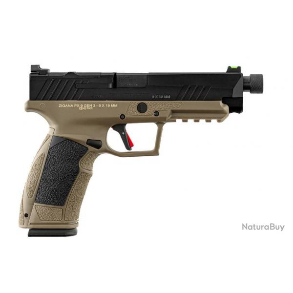 Pistolet TISAS PX-9 TACTICAL calibre 9x19 mm bicolore Filet