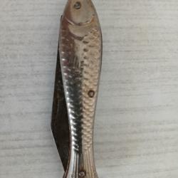 Couteau sardine argenté pliant