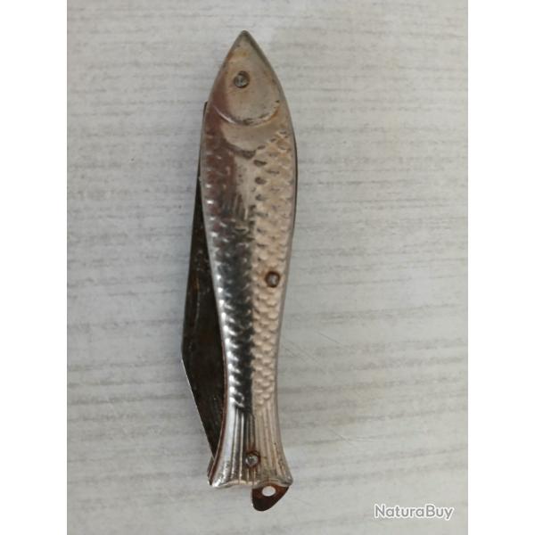 Couteau sardine argent pliant