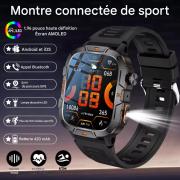 Montre Connectée Homme Smartwatch Avec Appel: 1.42" Écran Tactile