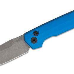 Couteau Automatique Kershaw Launch Iridium Lame Acier CPM-MagnaCut Manche Alu Bleu USA KS7038BLU