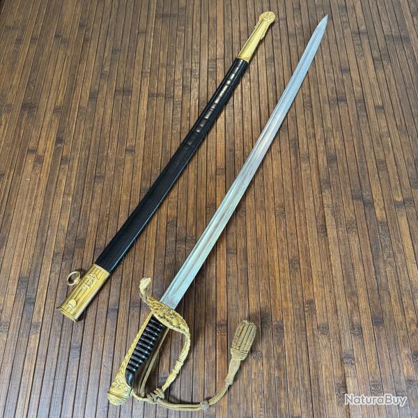 TRS BEAU SABRE D'OFFICIER DE MARINE FRANCE COULAUX & Cie KLINGENTHAL