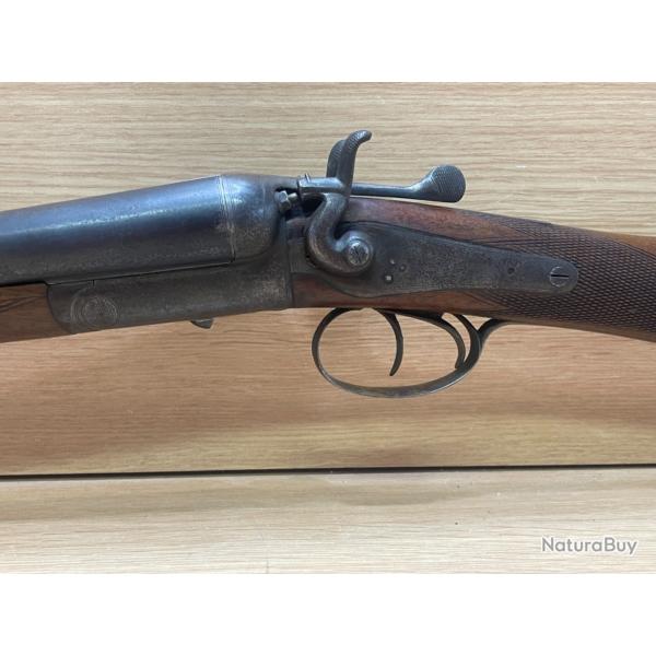 1sans prix de rserve !! Fusil juxtaposs  chien extrieur fabrication anglaise calibre 12
