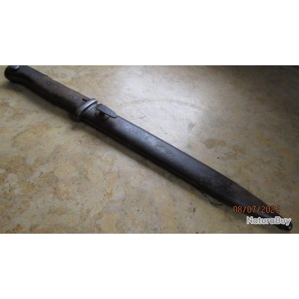 baionnette mauser 98k  non monomatricule  prcosse Allemande seconde guerre ww2 Allemagne  39