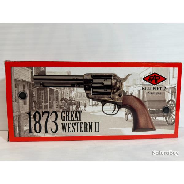 CATEGORIE B REVOLVER PIETTA 1873 GREAT WESTERN 2  CANON 5 1/2 P GARANTIE 2 ANS FRAIS DE PORT OFFERT