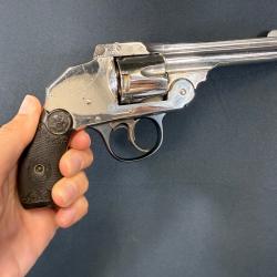 SUPERBE IVER &JOHNSON TOP BREAK SAFETY AUTO HAMMERLESS 2nd modèle calibre 38sw
