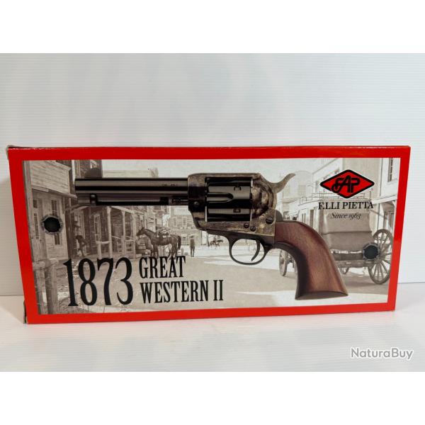 CATEGORIE B REVOLVER PIETTA 1873 GREAT WESTERN 2  CANON 4 3/4 P GARANTIE 2 ANS FRAIS DE PORT OFFERT
