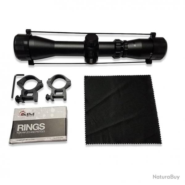 Lunette scout 2-7X42 aim sports, reticule mildot