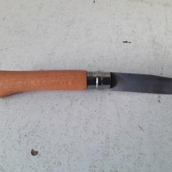 Couteau opinel carbone 10 lame acier carbone