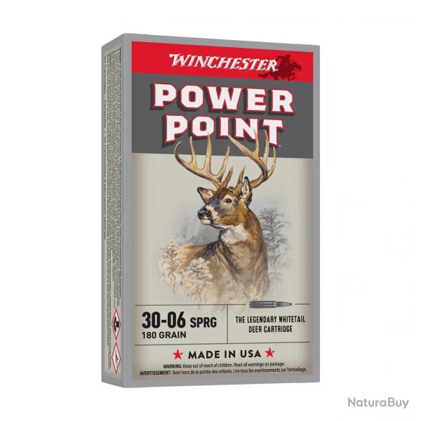 Munitions 30/06 sprg winchester 180 grs power point