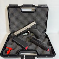 CATEGORIE B PISTOLET BULL AXE SILVER CAL 9X19 GARANTIE 2 ANS FRAIS DE PORT OFFERT
