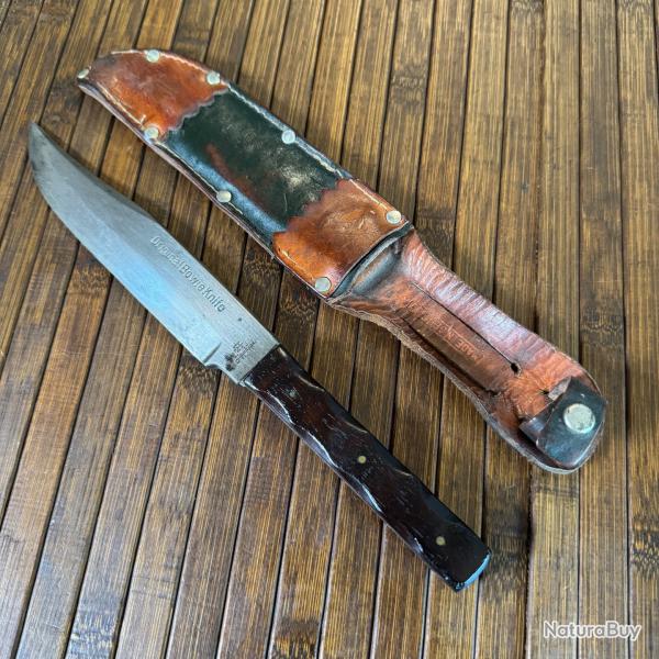 COUTEAU POIGNARD ORIGINAL BOWIE KNIFE PAR HUBERTUS FORG A SOLINGEN ANNE 50 COLLECTOR
